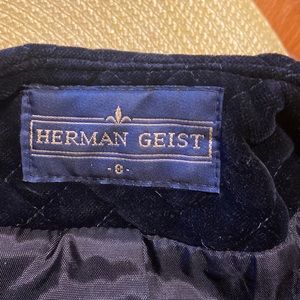 Vintage pristine Herman Geist velvet quilted jacket